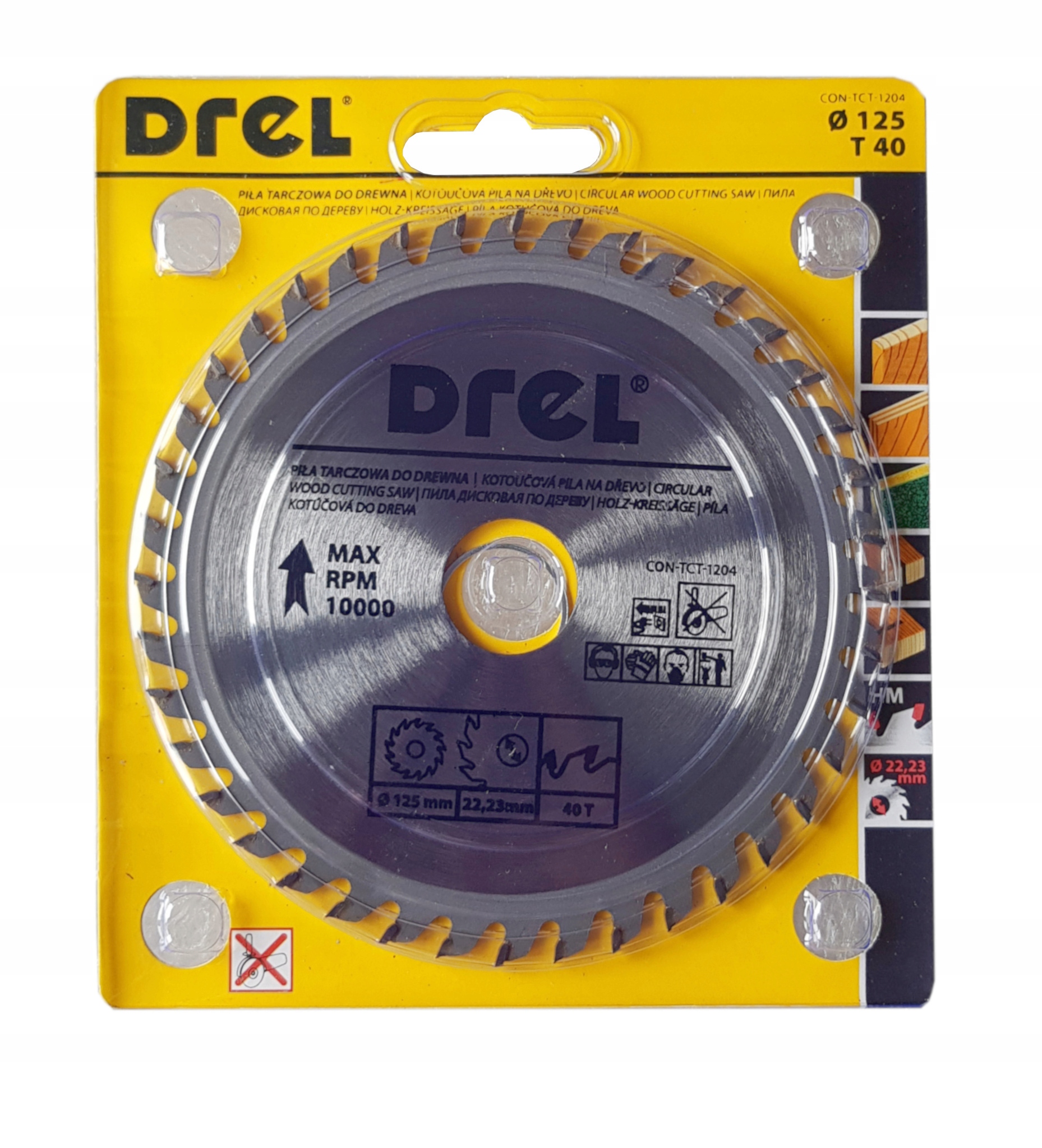 PIŁA TARCZOWA DO DREWNA 125mm 40T OTWÓR 22,23mm