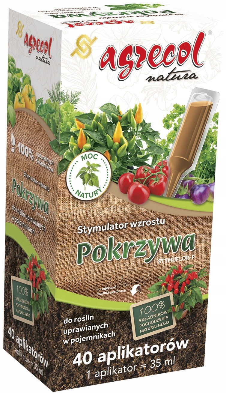 Kopřiva Stimulátor Růstu aplikátor 35 ml x 40 ks Agrecol houbové choroby