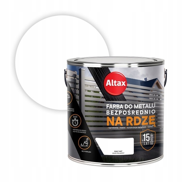 

Altax Farba Do Metalu 2,5L Biały Mat
