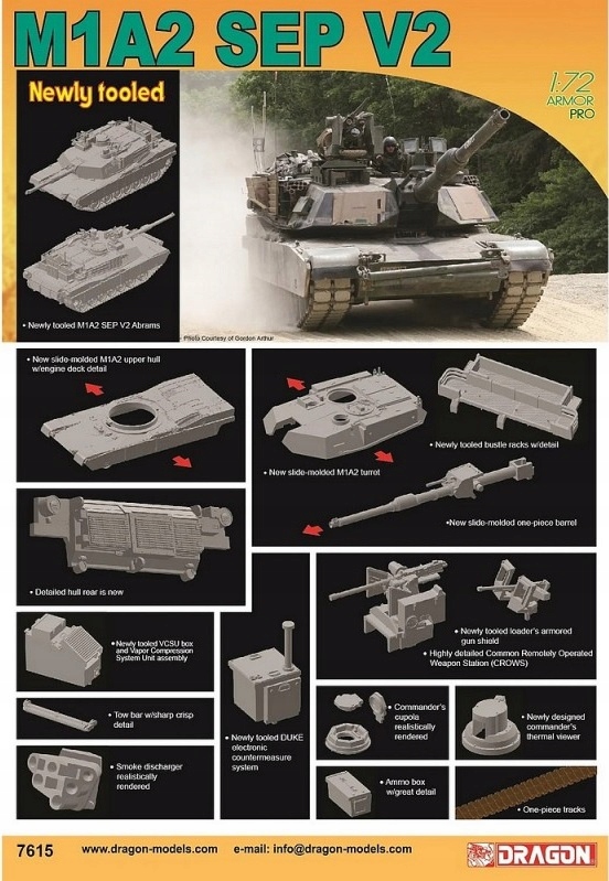 1:72 M1A2 Sep V2 Abrams