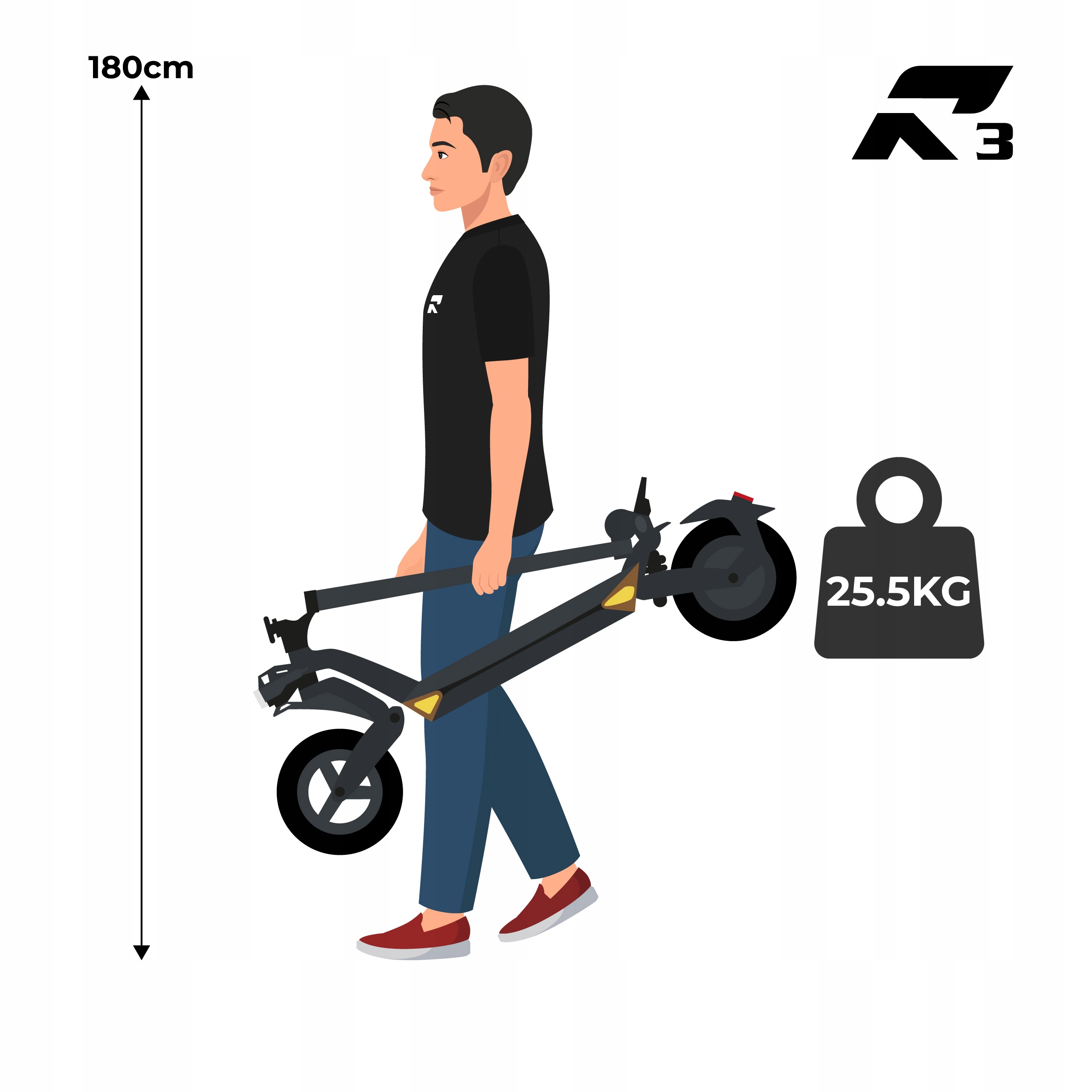 Hulajnoga elektryczna Ruptor R3 v3 20Ah zasięg 75 km opony 10 cali legalna Prędkość maksymalna 20 km/h