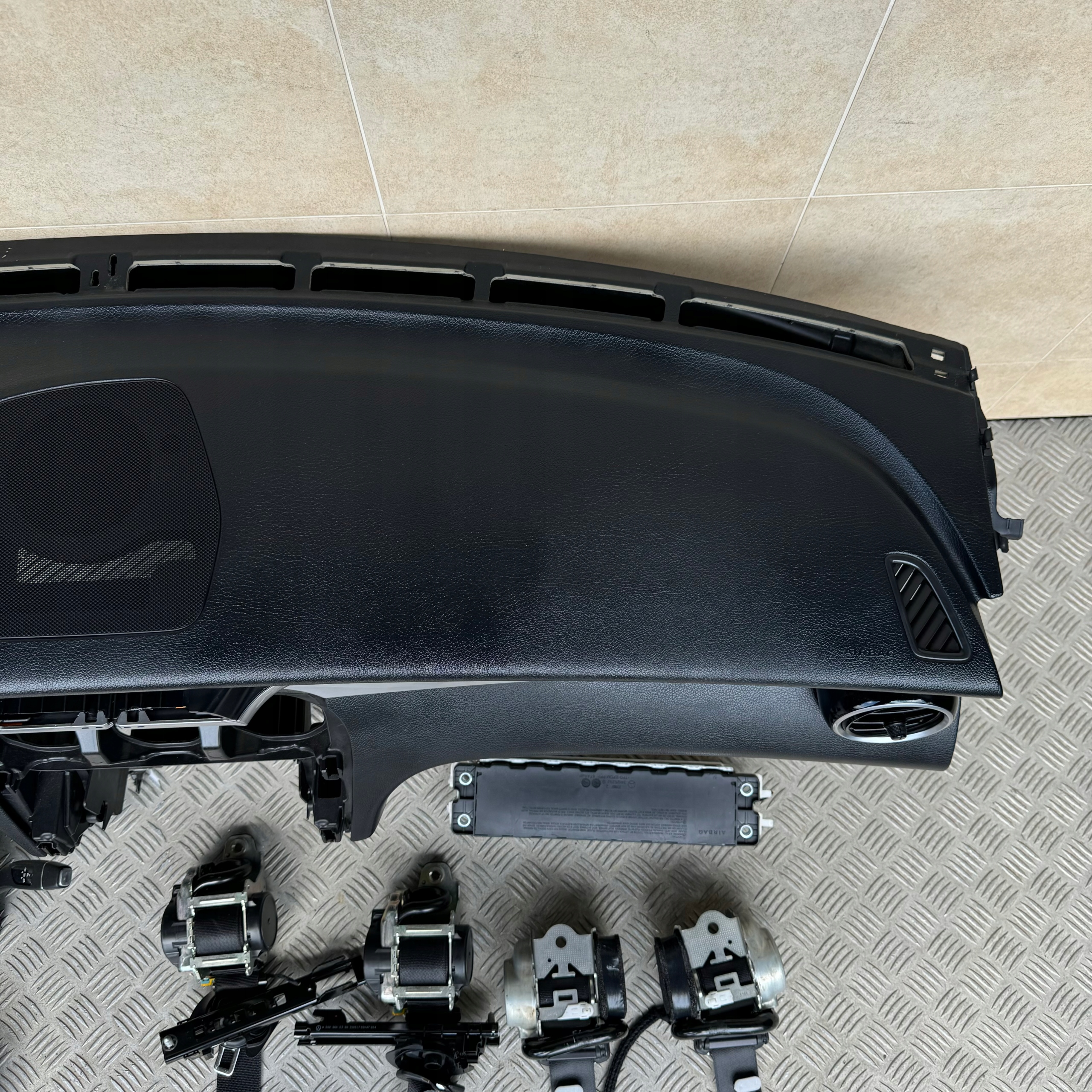 dashboard complete airbag console tension belts cockpit MERCEDES GLC W253 2017 ROK