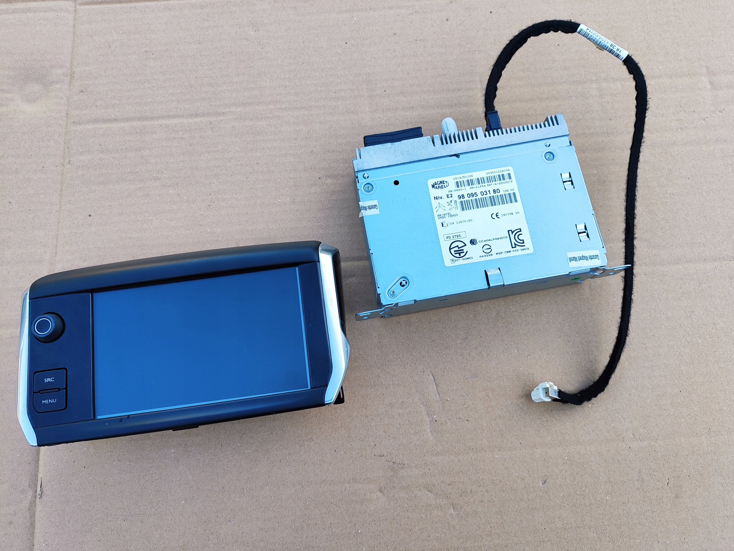 PEUGEOT 208 RADIO NAWIGACJA WYŚWIETLACZ 9805301780