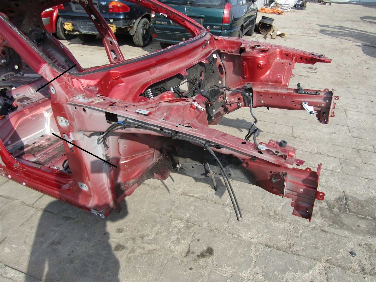 MAZDA 3 BP IV 19R ĆWIARTKA PODŁUŻNICA PRAWA PRZÓD PRZEDNIA 46V