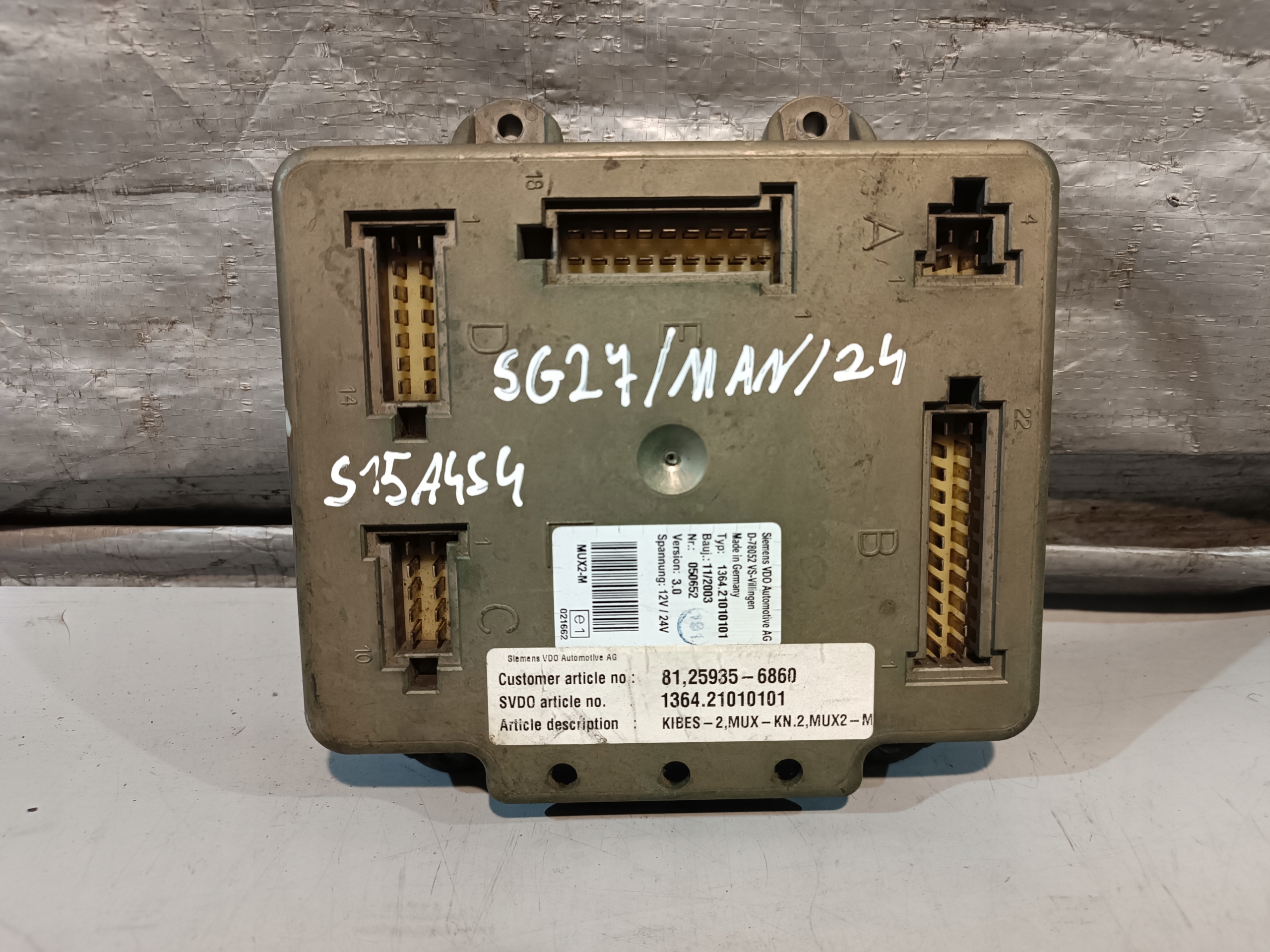 MAN AUTOBUS control unit MUX2-M 1364.21010101