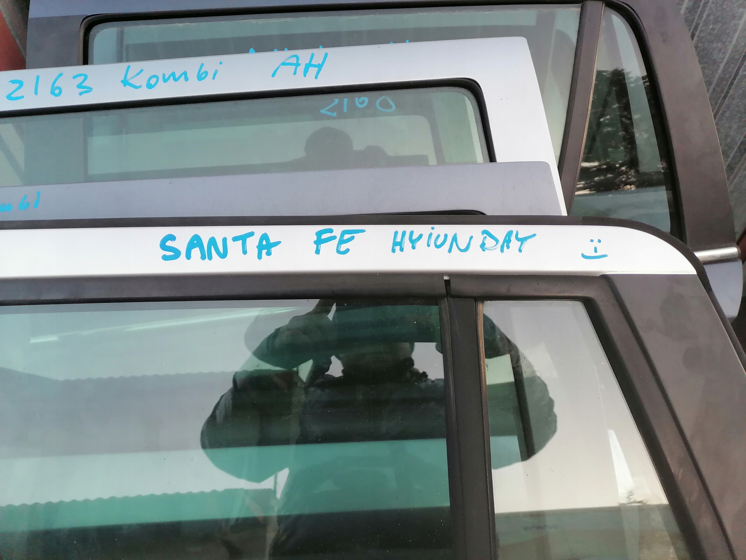 hyundai santa fe 1 door left left rear part rear. unprotected
