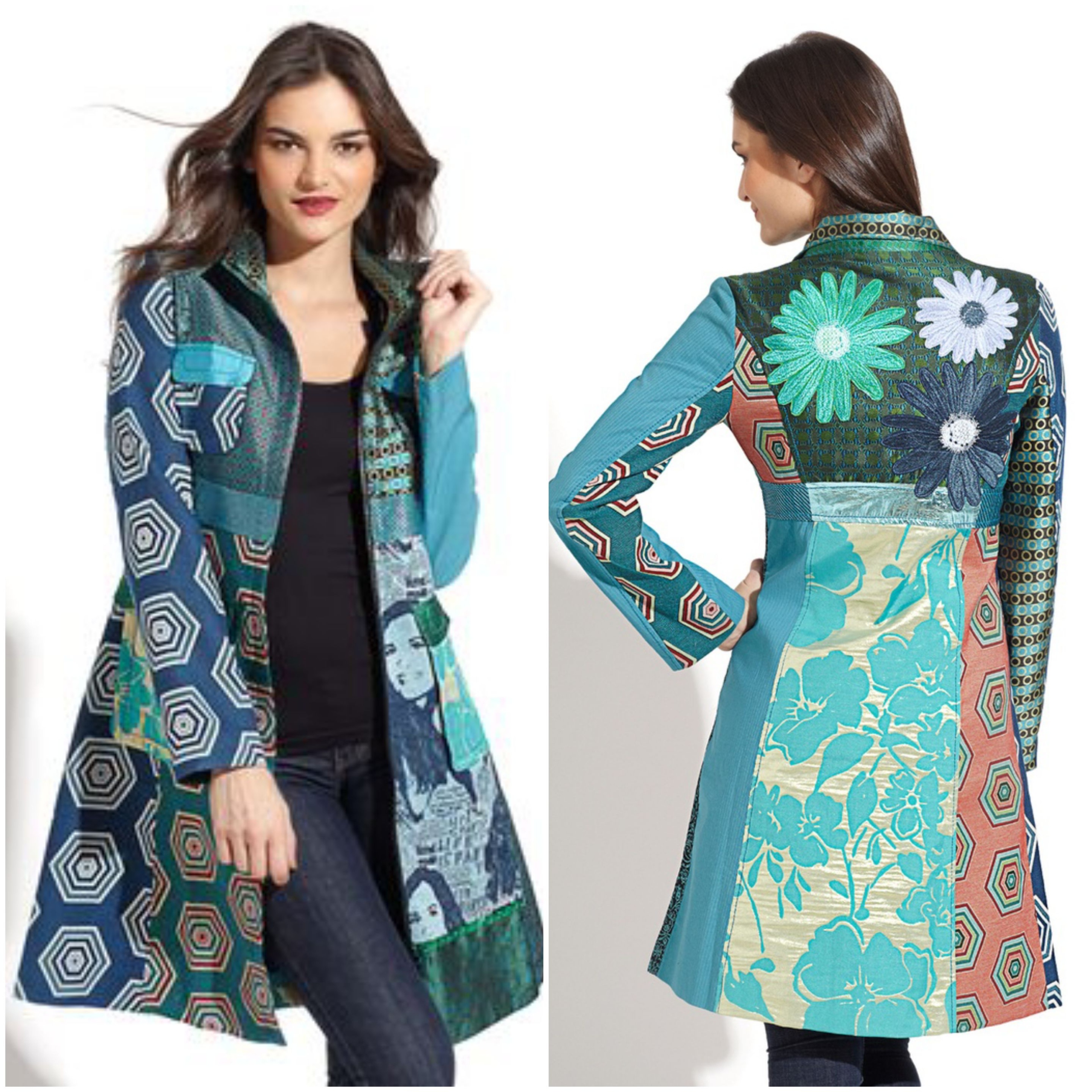 

Desigual płaszcz Modena unikat 38 (z metki 40)