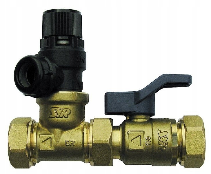 Zespół bezpieczeństwa Syrobloc 330 prosty DN20, 6 bar, do zamkniętych podgr