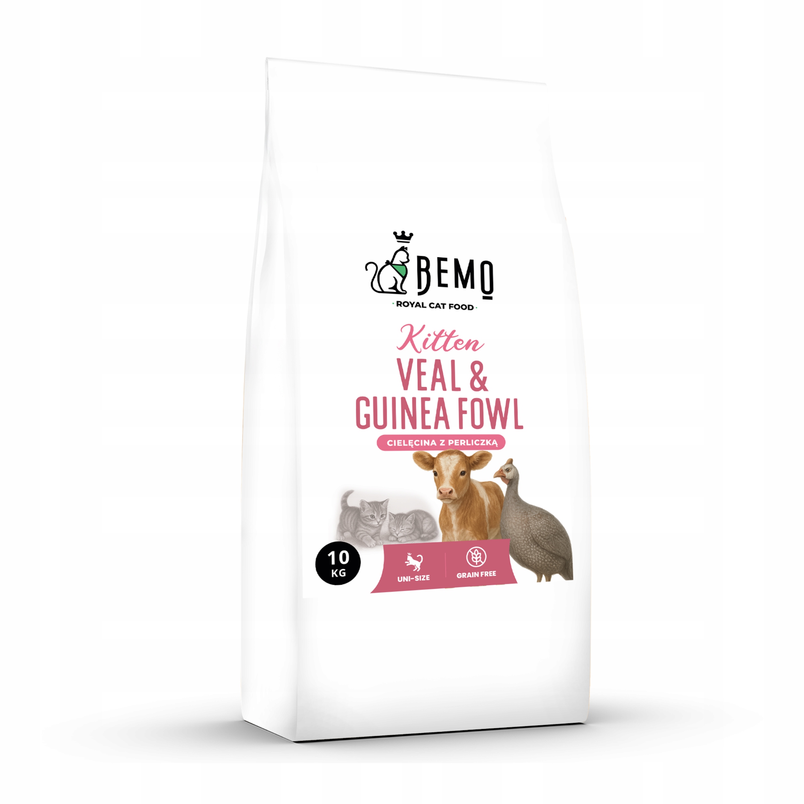 Bemo Kitten Veal 10 kg – krmivo pro koťata s telecím masem a perličkou