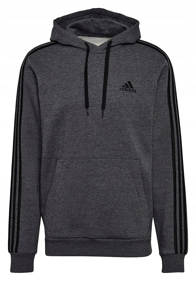 Mikina Adidas Essentials Fleece 3-STRIPES Hoodie Tmavě Šedá GK9082 vel. S