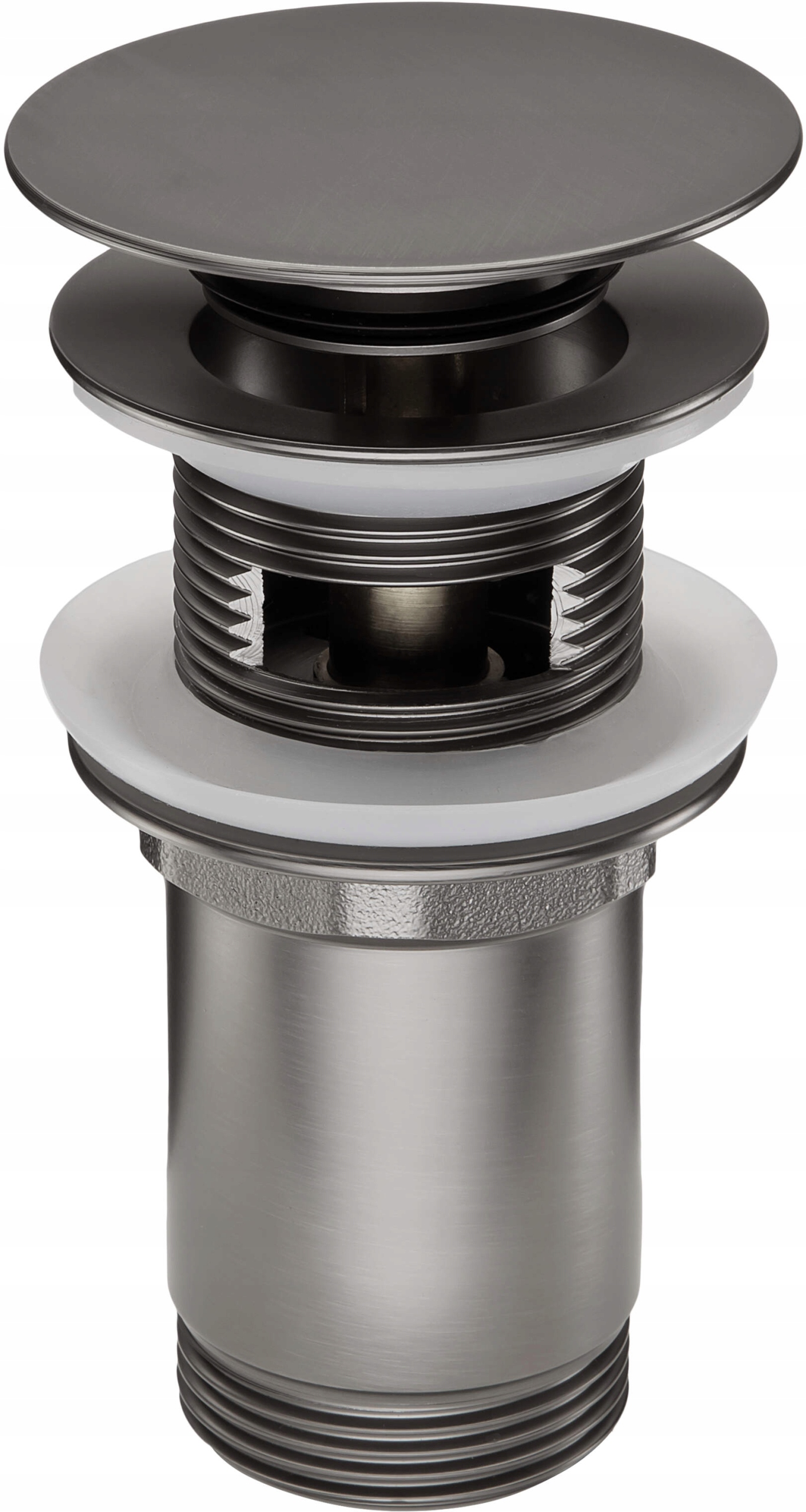 Deante Zátka Click-Clack titanium pro umyvadlo/bidet NHC_D10U