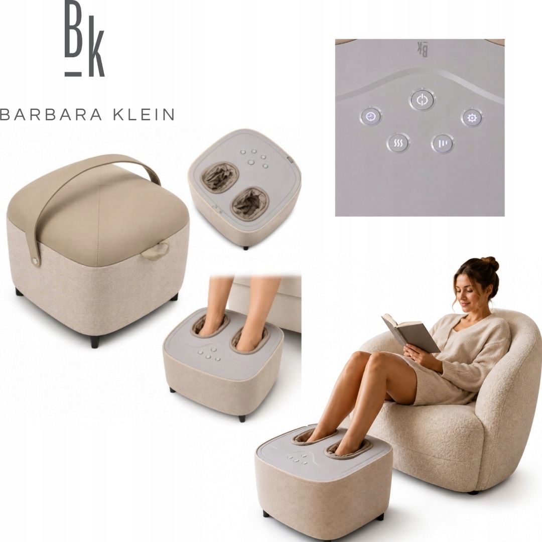 Masażer Do Stóp Elektryczny Barbara Klein Shiatsu 3w1 Z Podgrzewaniem