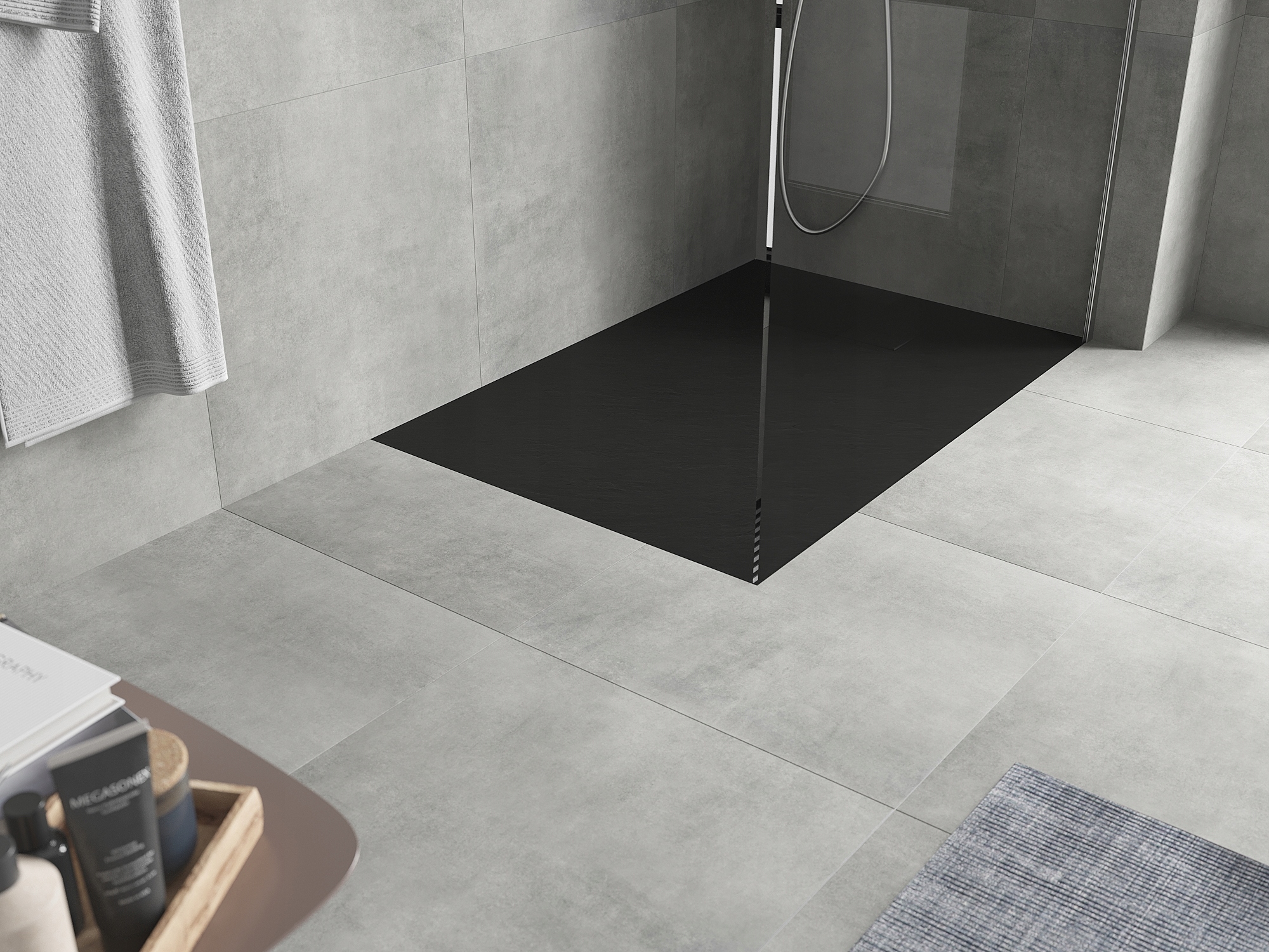 MEXEN HUGO BRODZIK PROSTOKĄTNY SMC 130x70 CZARNY EAN (GTIN) 5907709144736