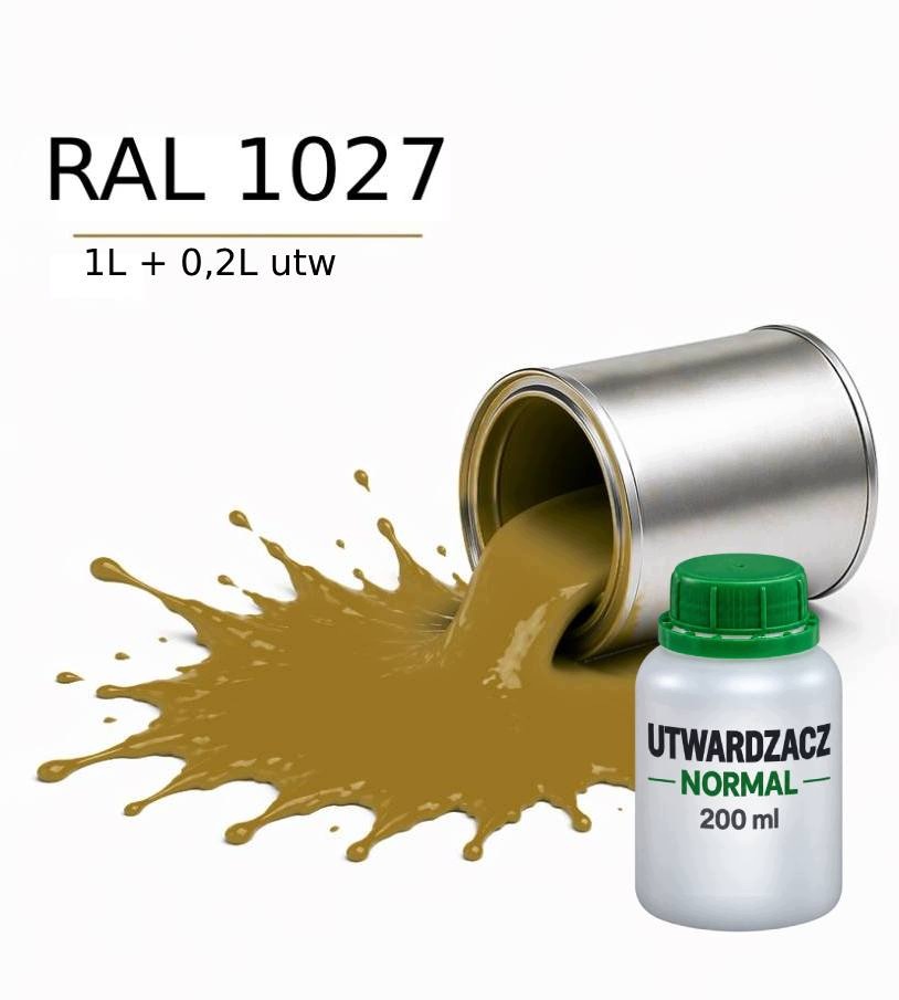 Valspar Ral 1027 Barva Dtm Základní Nátěr Polyuretanová 2K Polomat 1L Tužidlo