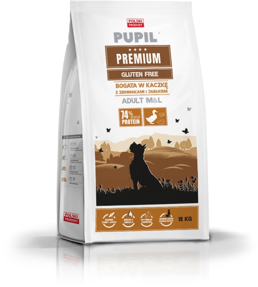 Pupil Premium Gluten Free karma dla psa średnie i duże rasy kaczka 12 kg