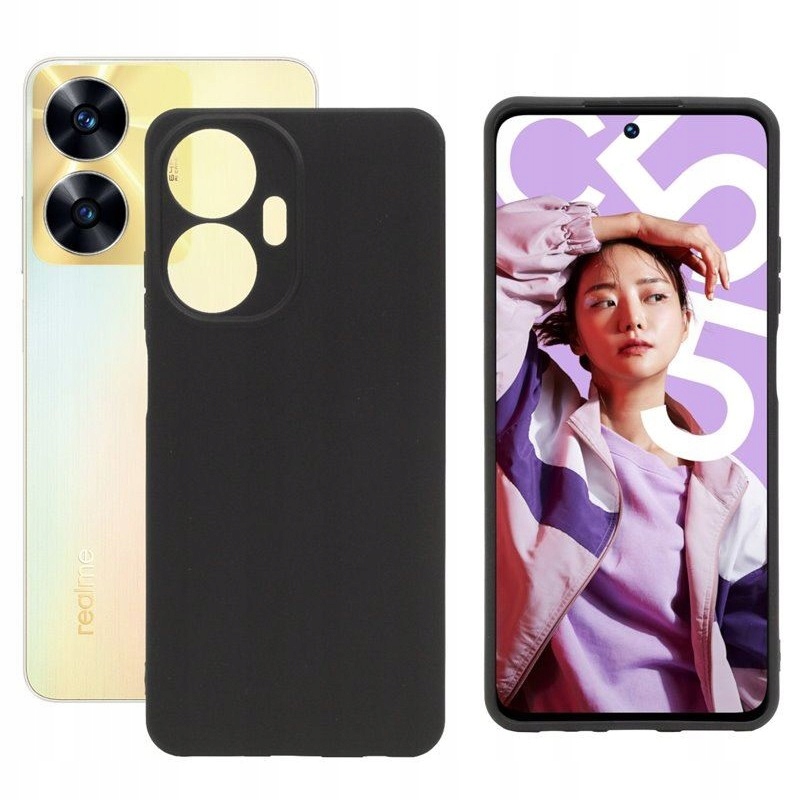 

Etui Jelly Case Pokrowiec do Realme C55 czarnyMATT