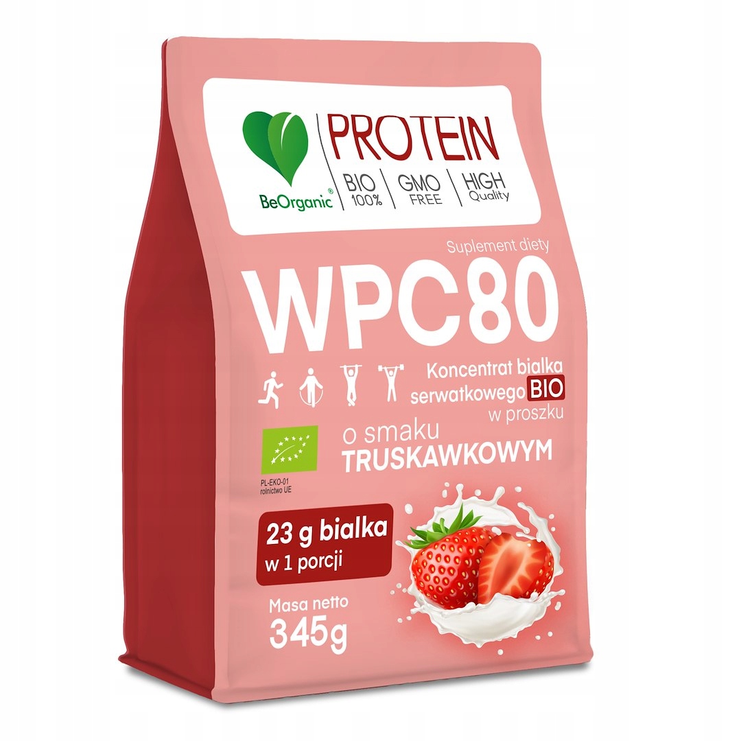 Syrovátkový Protein S Jahodovou Příchutí (koncentrát Wpc 80) Bez Přísady...