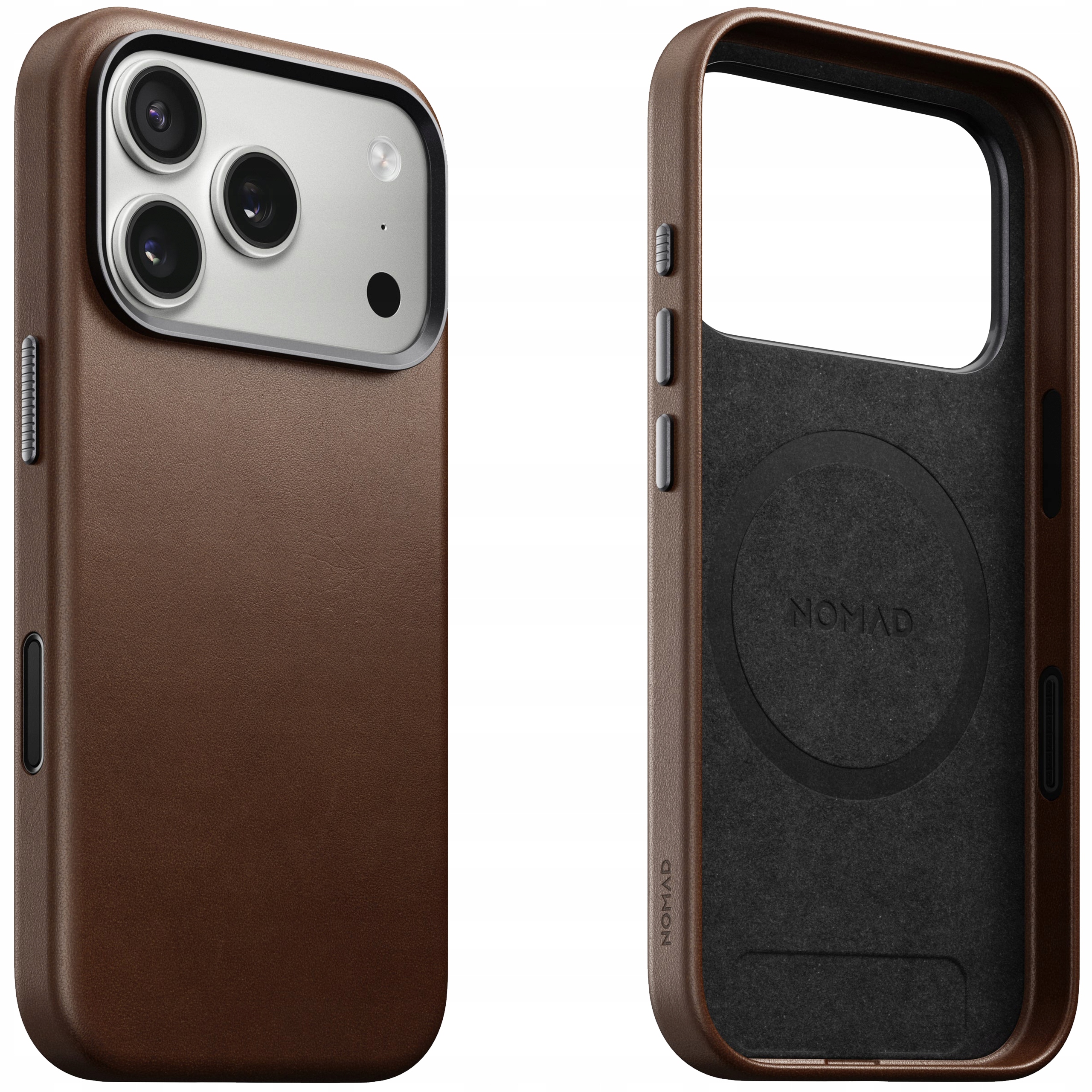 Nomad Leather Case Pouzdro Kožené s MagSafe pro iPhone 17 Pro Kryt