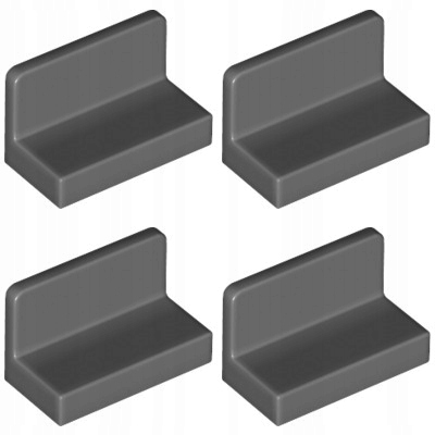 

Lego 4865b Panel 1x2x1 szary ciemny (2g) 4 szt.