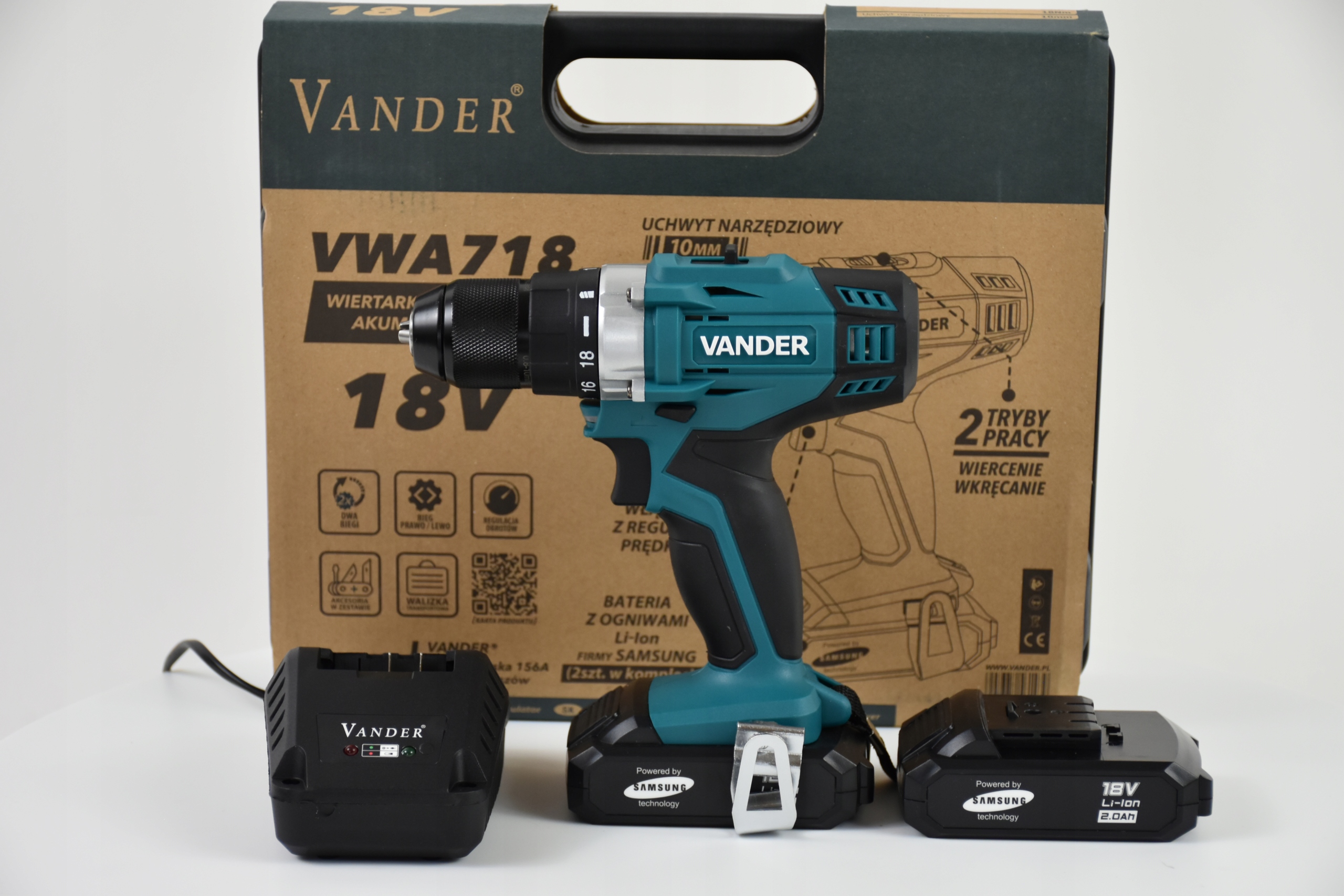 

Wiertarko-wkrętarka 18V VWA718 Vander