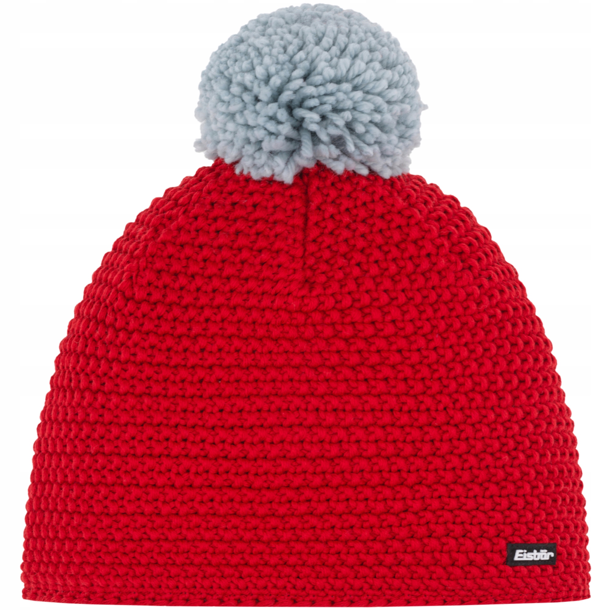 Czapka zimowa Eisbar Jamie Pompon Mü z wełną merino czerwona