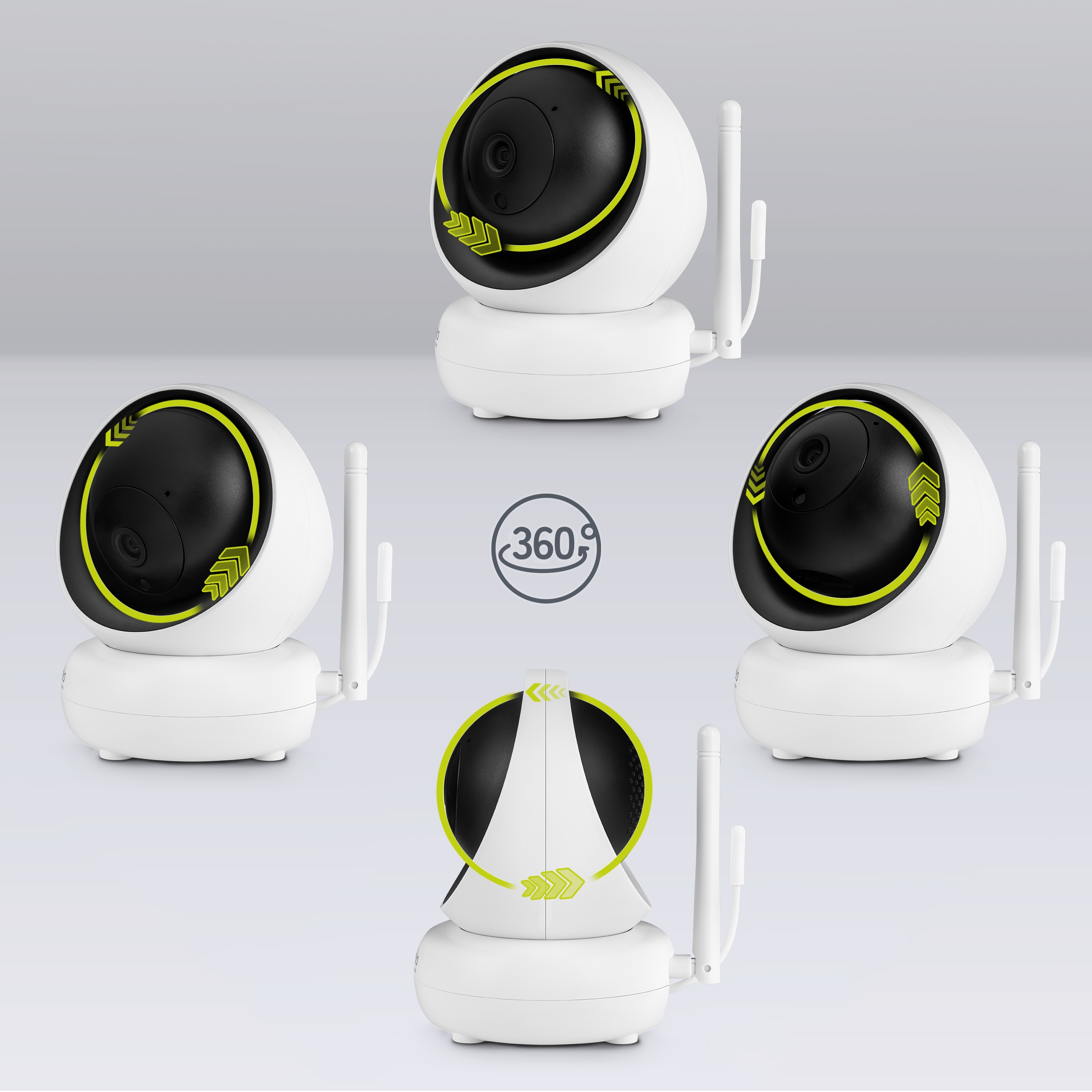 Niania Elektroniczna Kamera 360 Full Hd Babyline 8.3 Lionelo