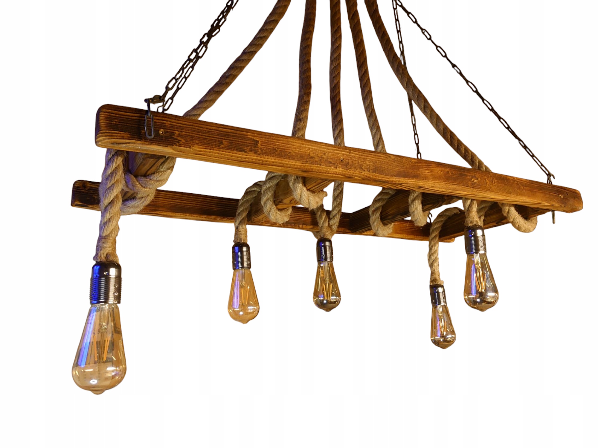 Ručne vyrobená lampa zo starého dreva Scala Rustica 100 cm