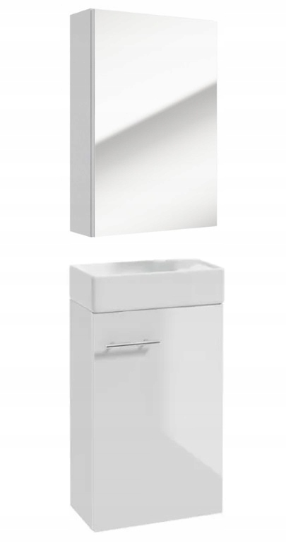 Koupelnová skříňka s umyvadlem 60x40 koupelnová skříňka se zrcadlem 40x60 bílá