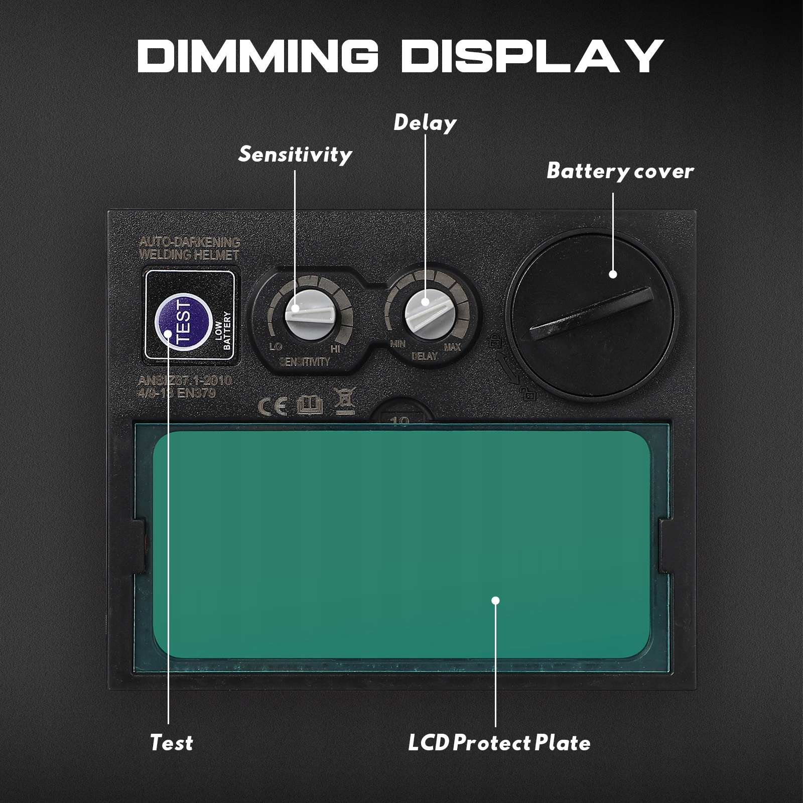 MASKA SPAWALNICZA Z AUTOMATYCZNYM CIEMNIENIEM SZEROKI WIDOK Waga produktu z opakowaniem jednostkowym 0.45 kg