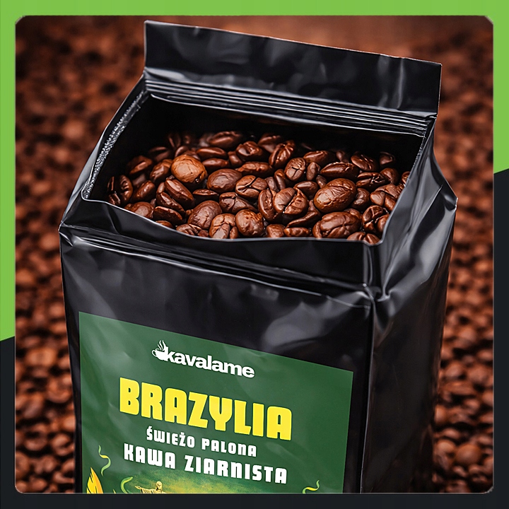Káva zrnková 1 kg Brazílie 100% Arabica Čerstvě pražená Kavalame