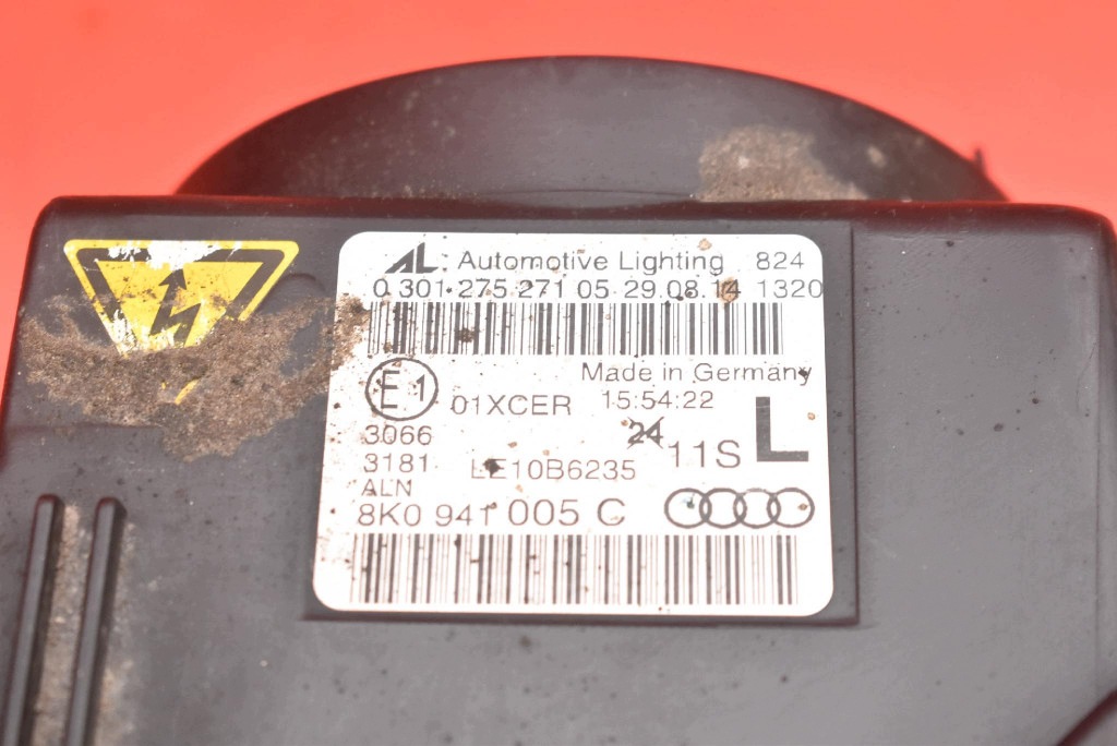 REFLEKTOR left light front lens XENON EU 8K0941005C AUDI A4 B8 11-16