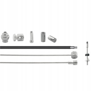 Linka i pancerz do tylnego hamulca bębnowego