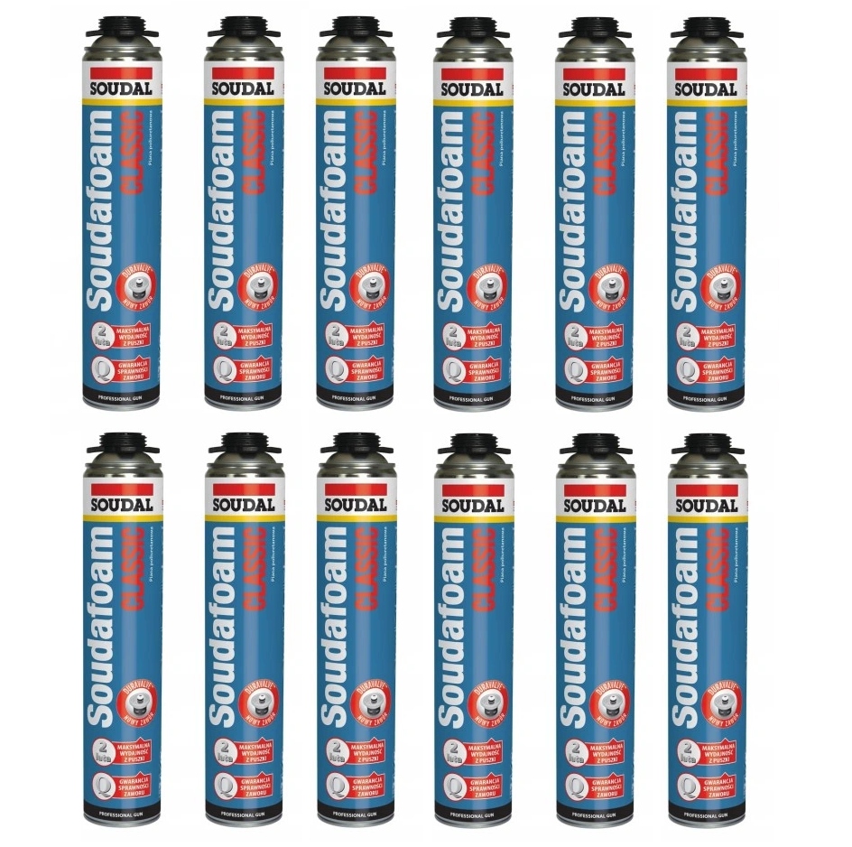 Soudal Polyuretanová pistolová pěna Soudafoam Classic 750 ml karton