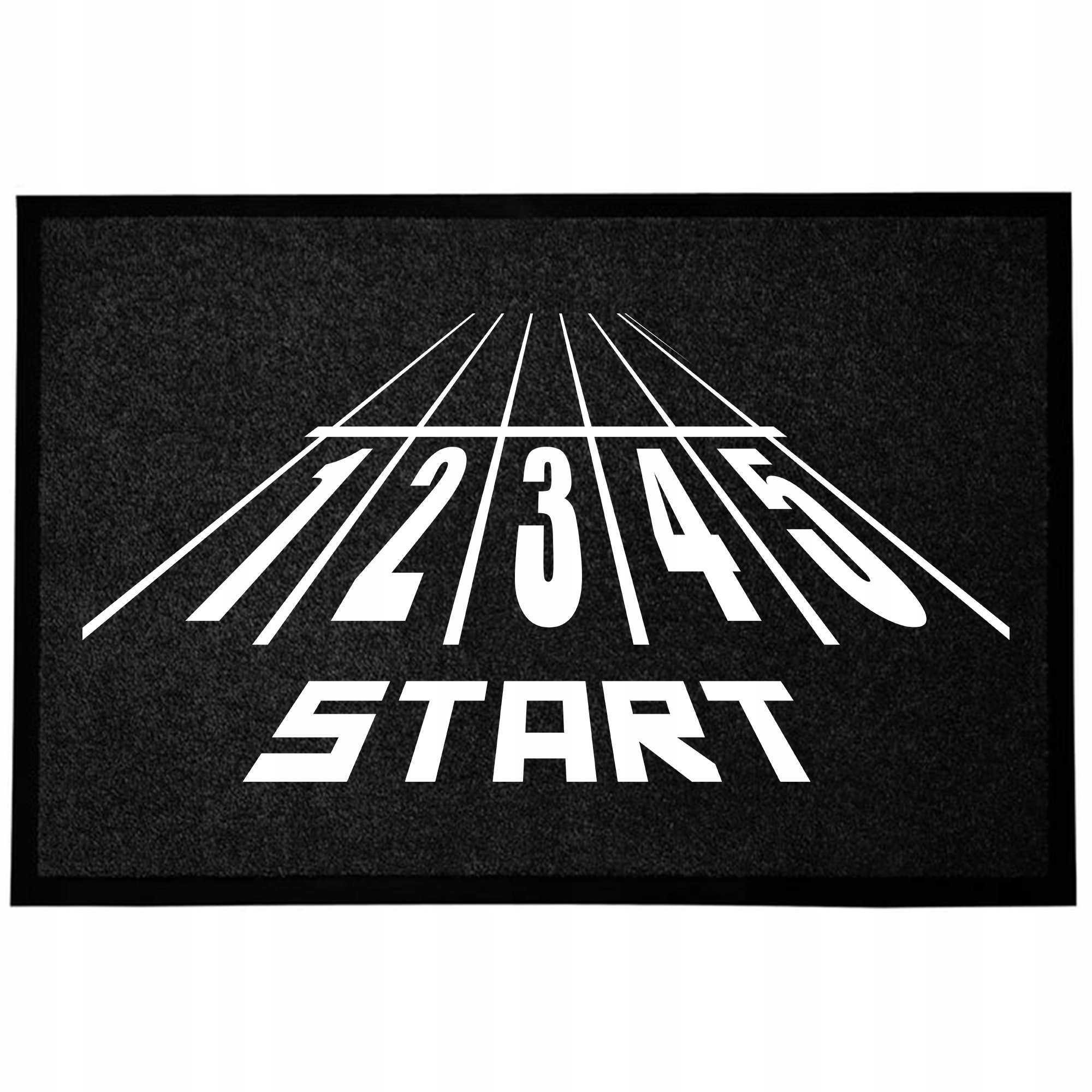 Wycieraczka Wejściowa Czarna Dekoracyjna Do Domu Start 60x40cm
