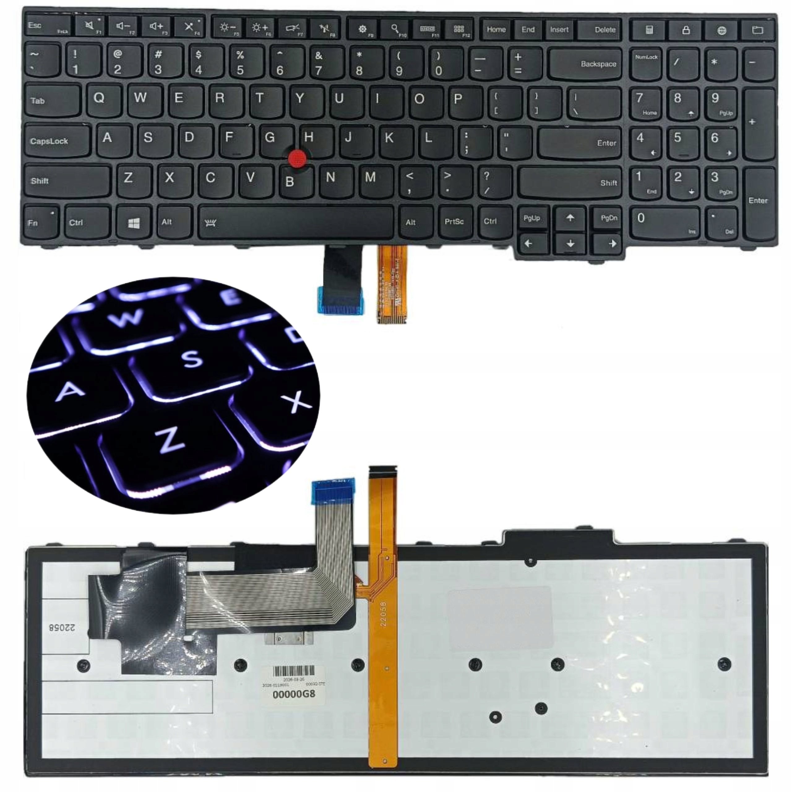Klawiatura do Lenovo ThinkPad L560 00PA596 L540 E540 E545 W540 T550 Led