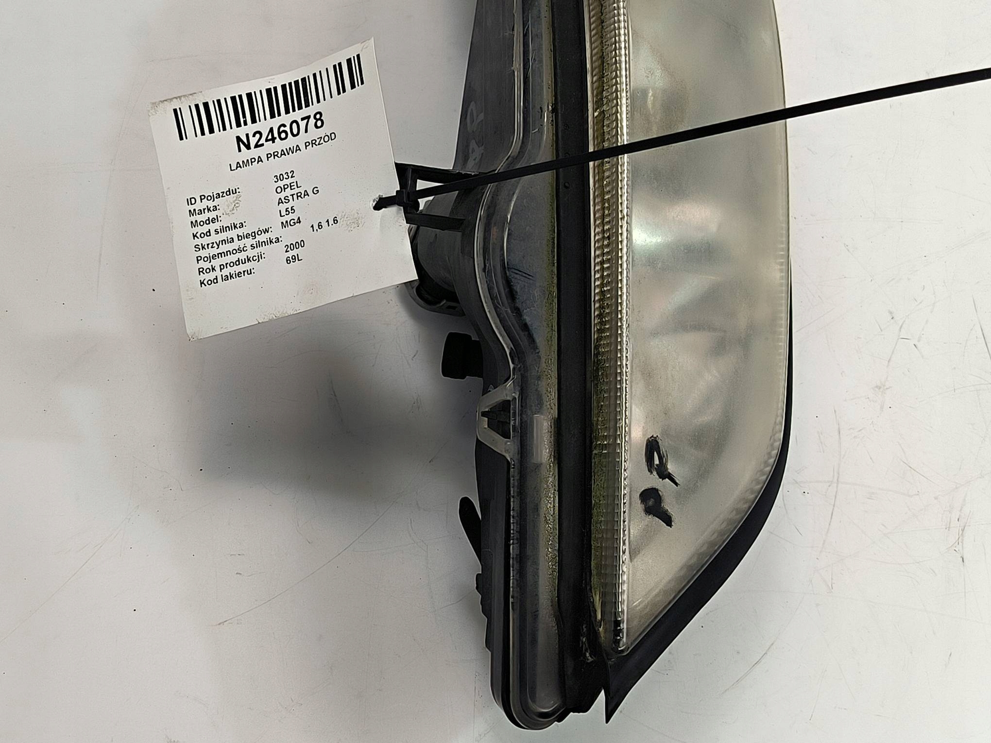 light right front 90520878RH OPEL ASTRA G