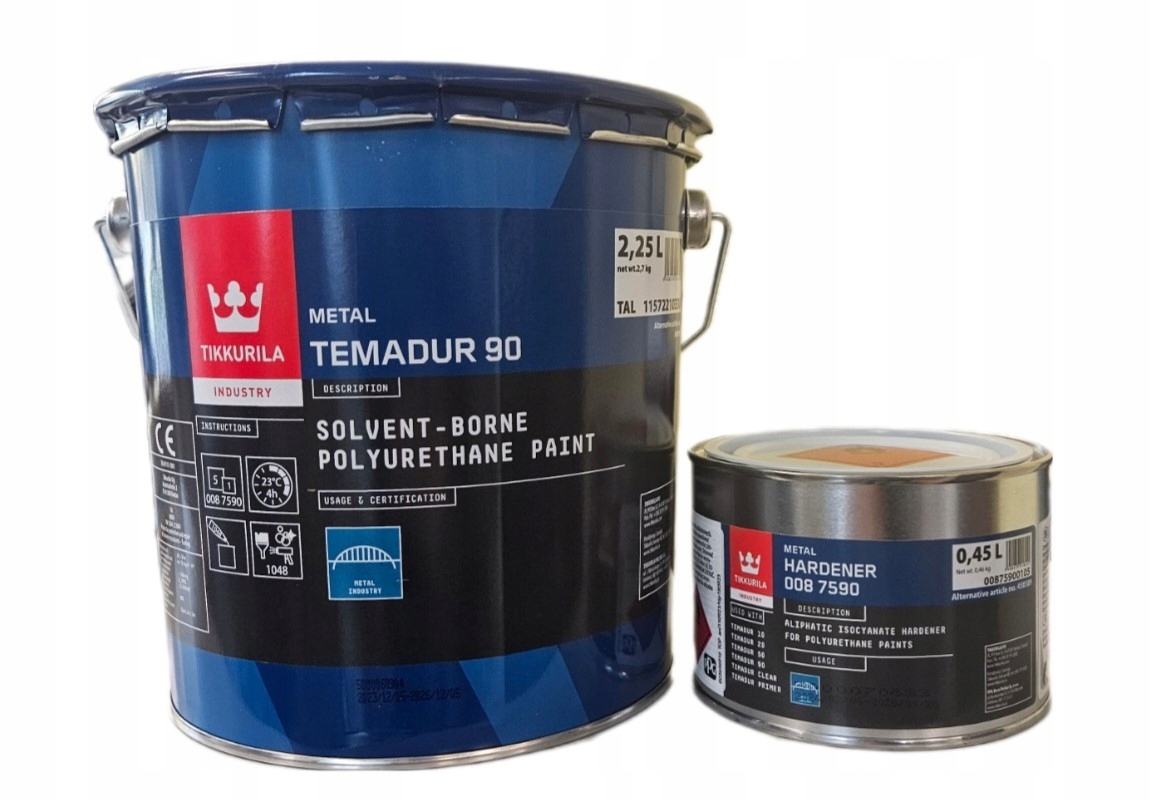 Tikkurila Temadur 90 3L [tal] Farba poliuretanowa do metalu