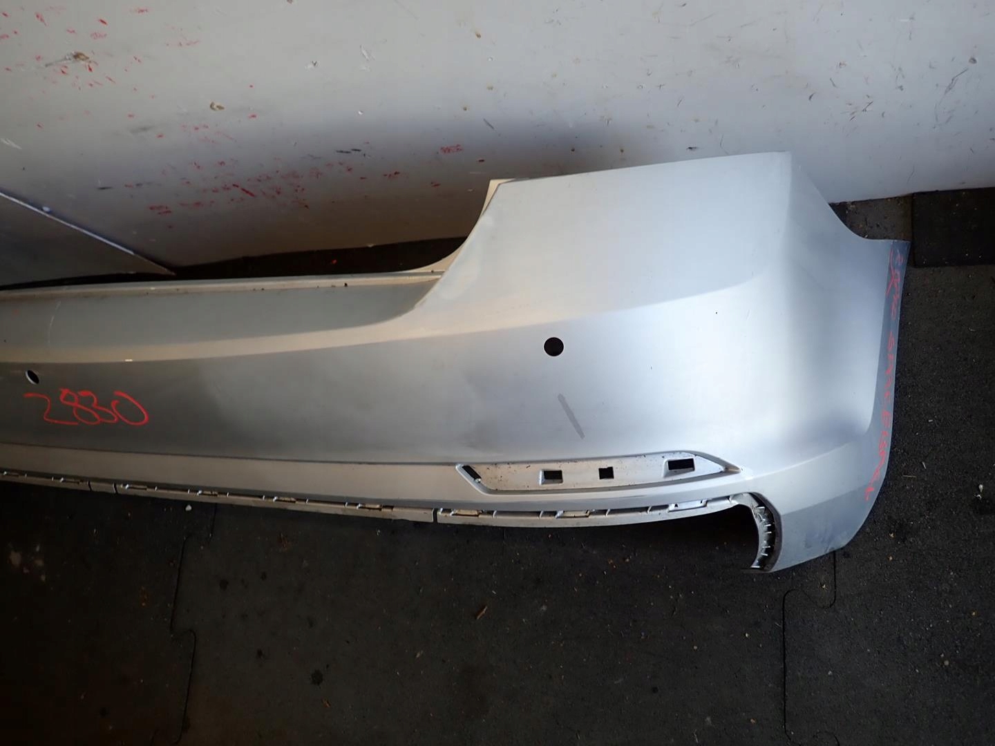 bumper rear part rear SKODA RAPID SPACEBACK 2012- 5JJ807421