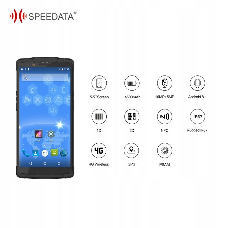 Kolektor Danych SPEEDATA SD55 2D NFC RFID 2*SIM 4G