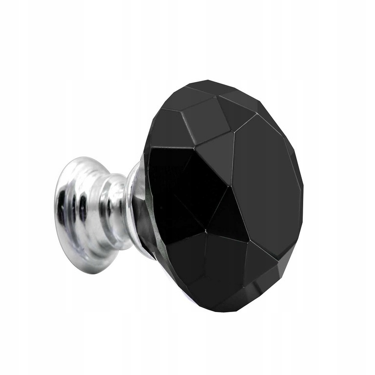 

Uchwyt Gałka Meblowa Kryształ 40mm Czarna