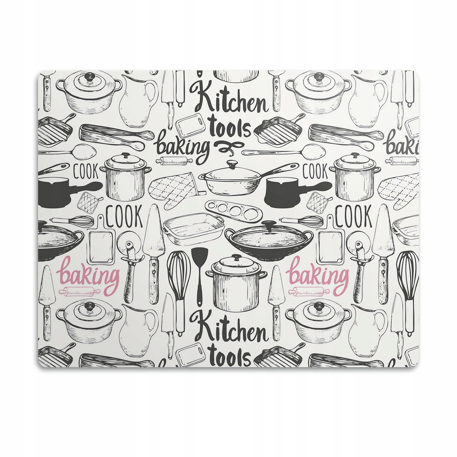 Levně Ochranná podložka pod misky Kuchyňské motivy 60x40 cm