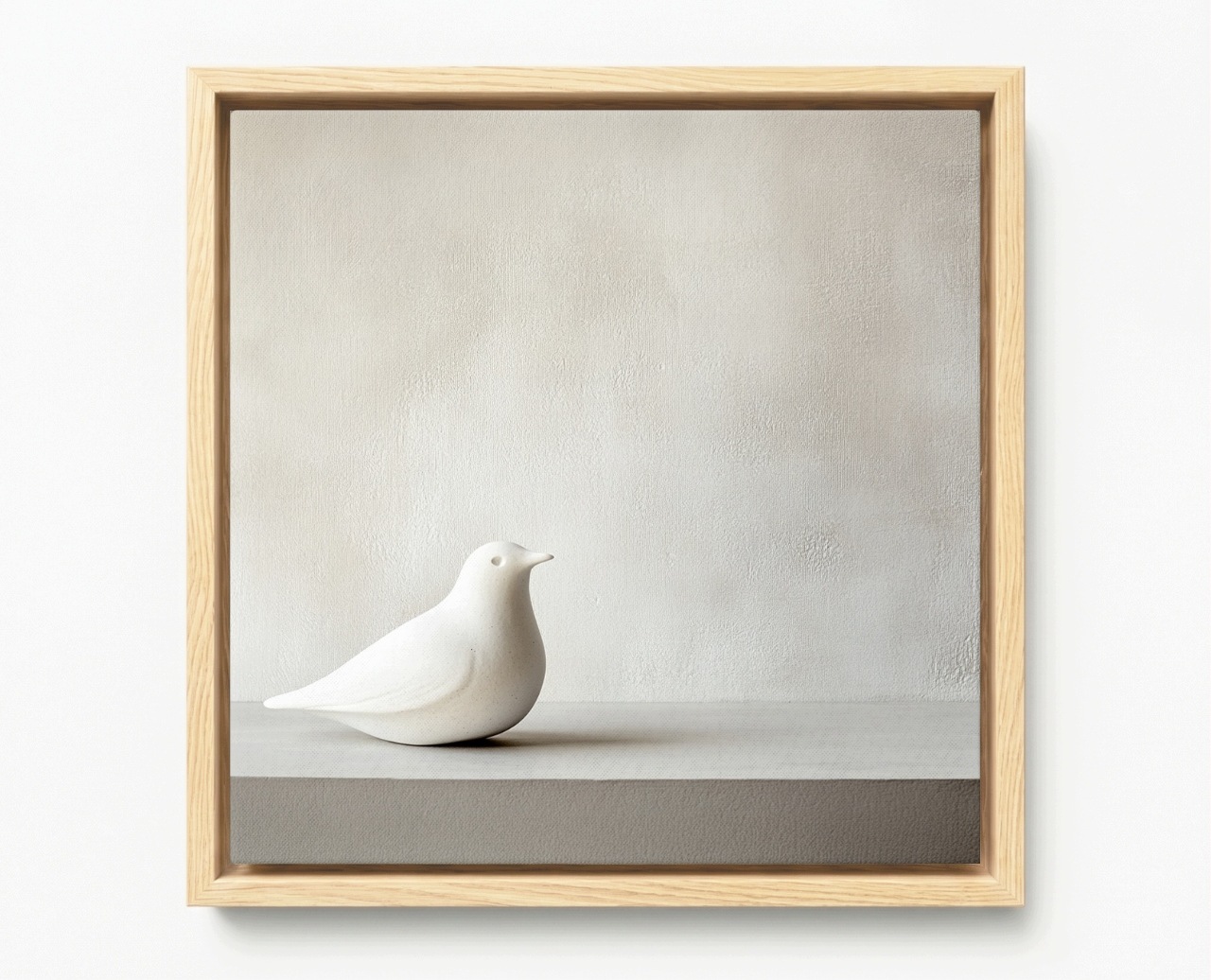 Obraz Rama American Box Dekorácia Figúrka Keramika Porcelán Holub 60x60