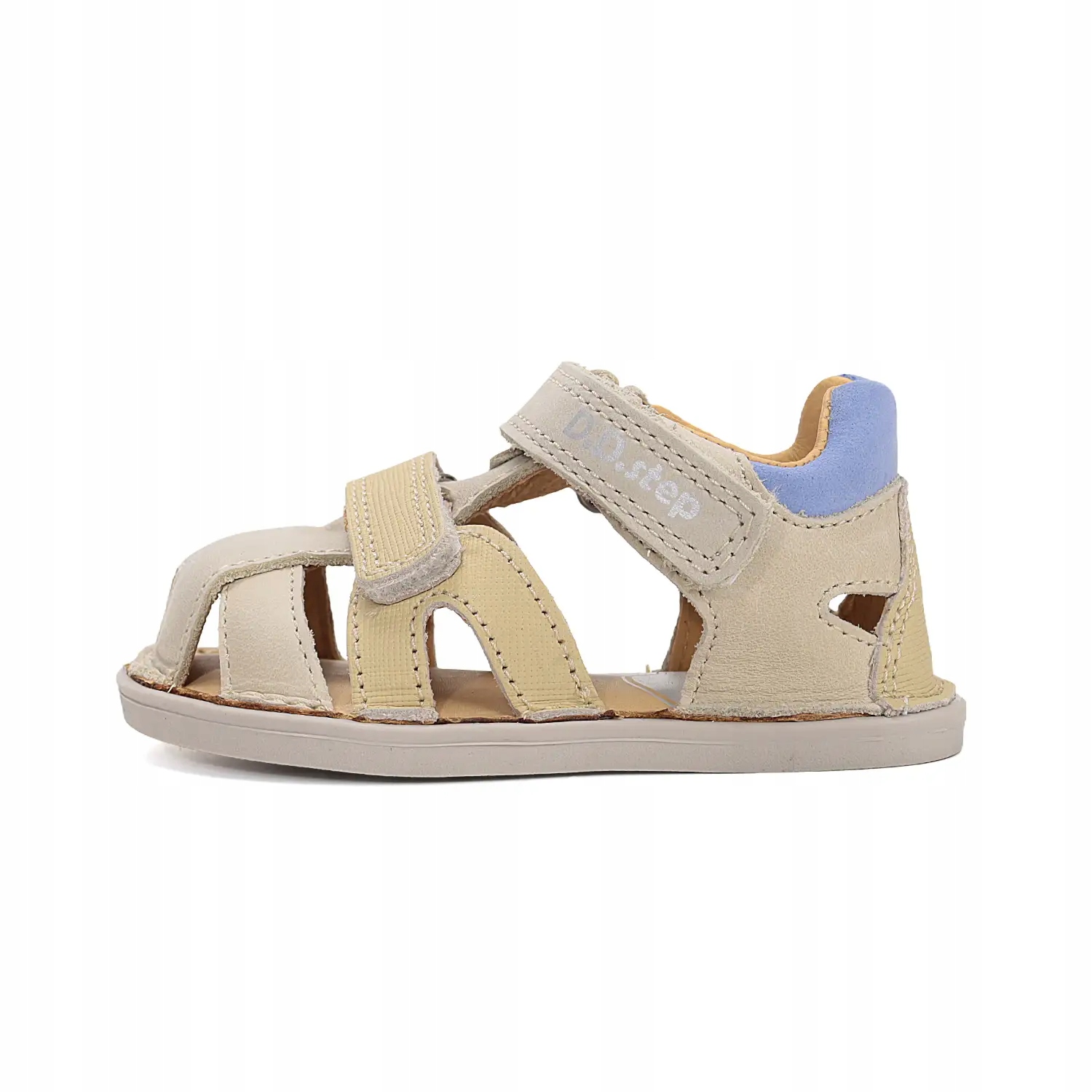Sandały skórzane barefoot D.D. Step G076-61346A Cream 27
