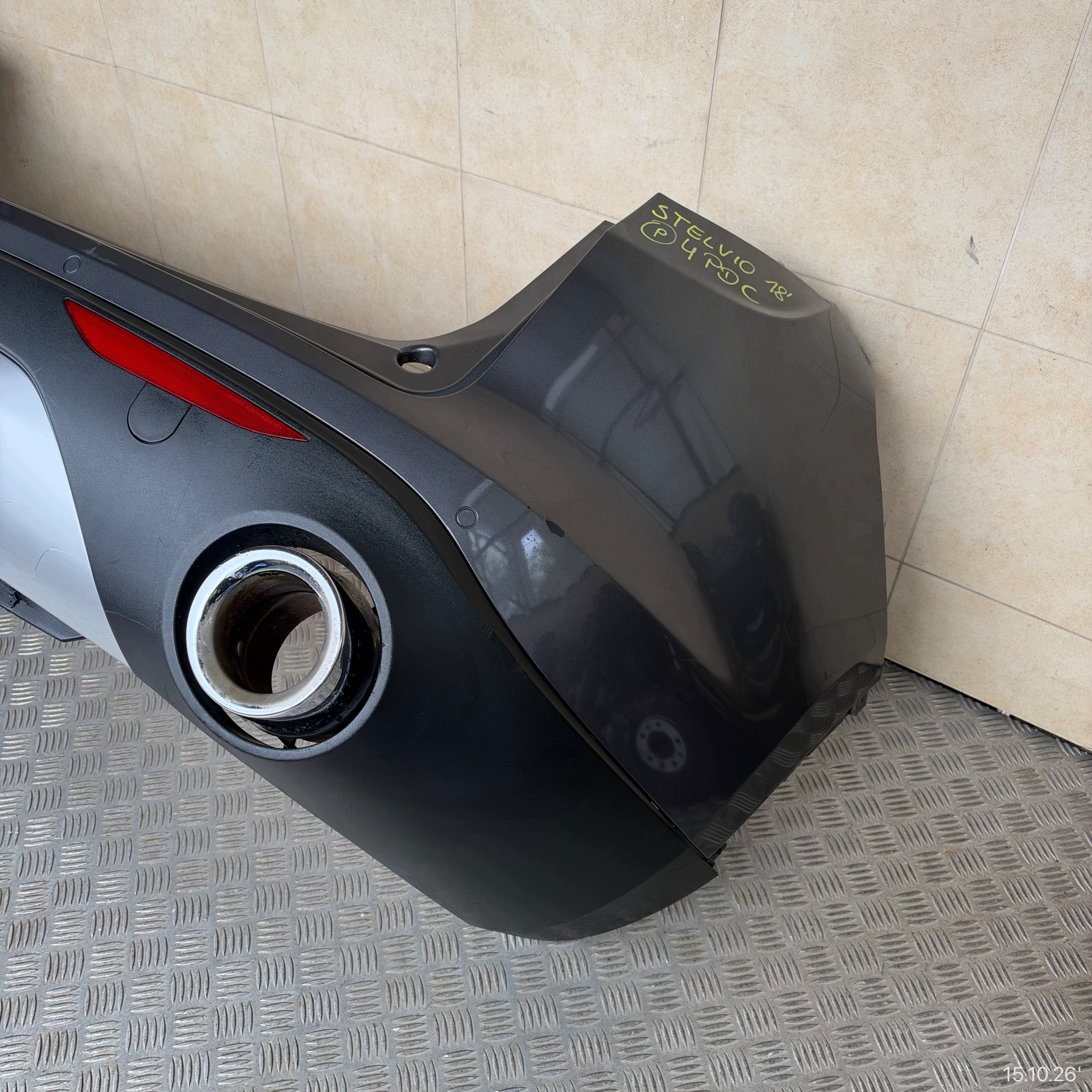 bumper rear complete ALFA ROMEO STELVIO 2018 year 4 PDC