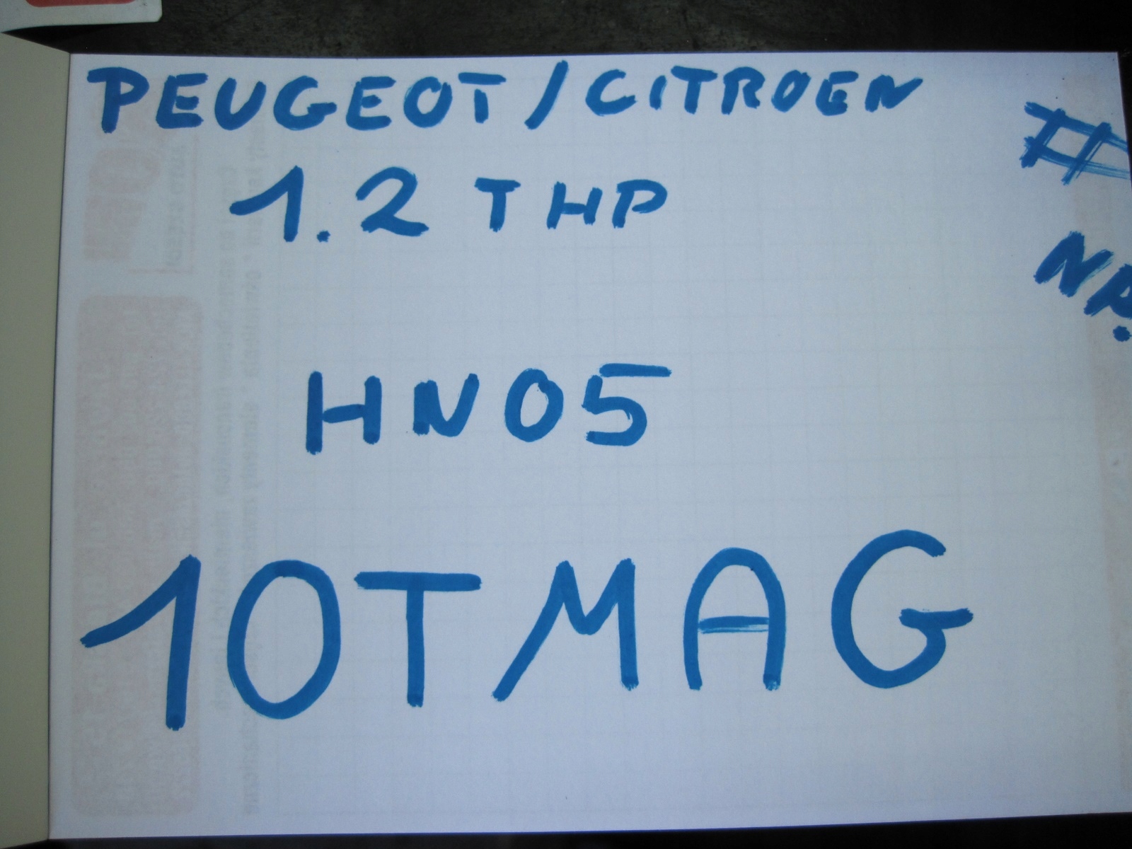 engine motor complete CITROEN PEUGEOT 1,2THP 10TMAG HN05