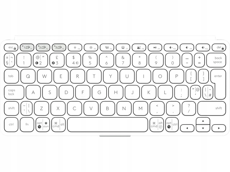 Klawiatura Logitech Keys-To-Go 2 Jasnoszary