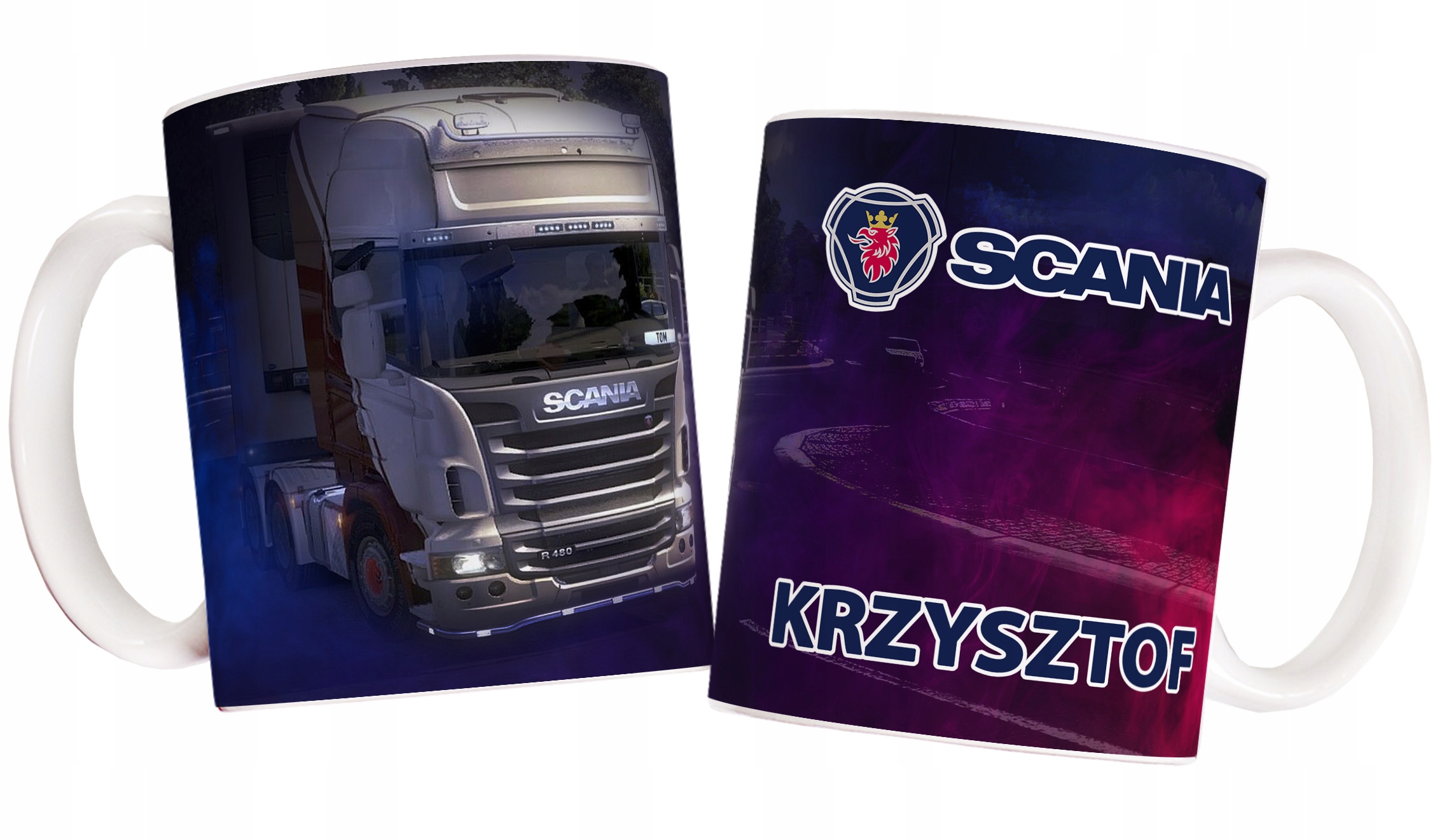 

Kubek Tir Scania dla kierowcy Imię