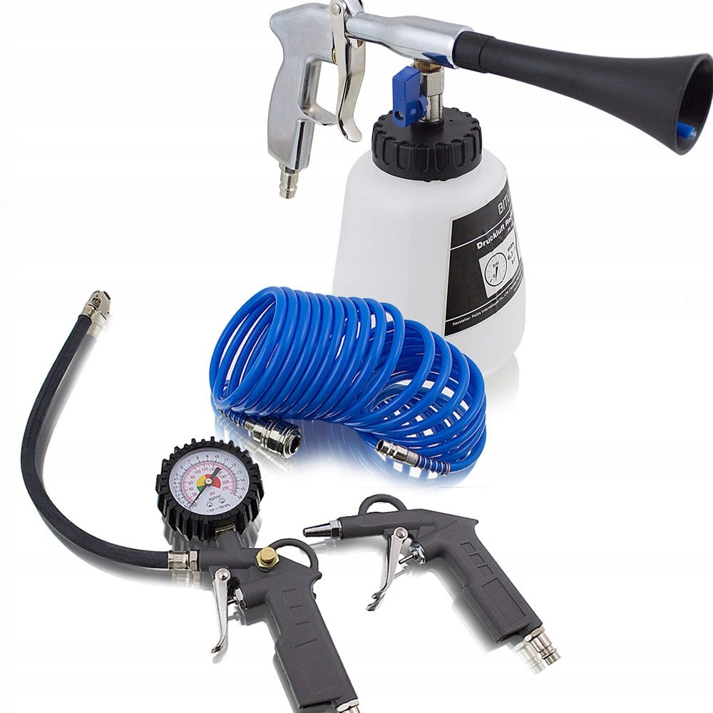 Zestaw do sprężarki do czyszczenia wąż 5m pistolet