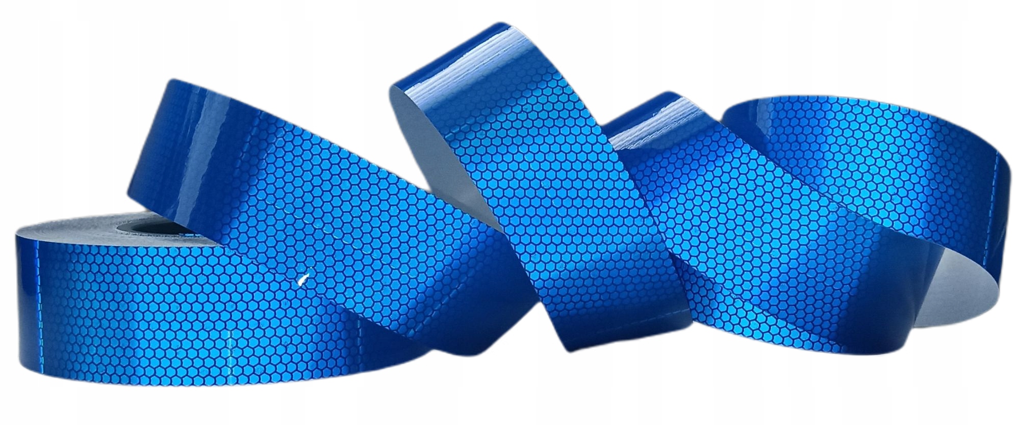 TAŚMA ODBLASKOWA SAMOPRZYLEPNA NAKLEJKA NIEBIESKA Długość 1000 mm