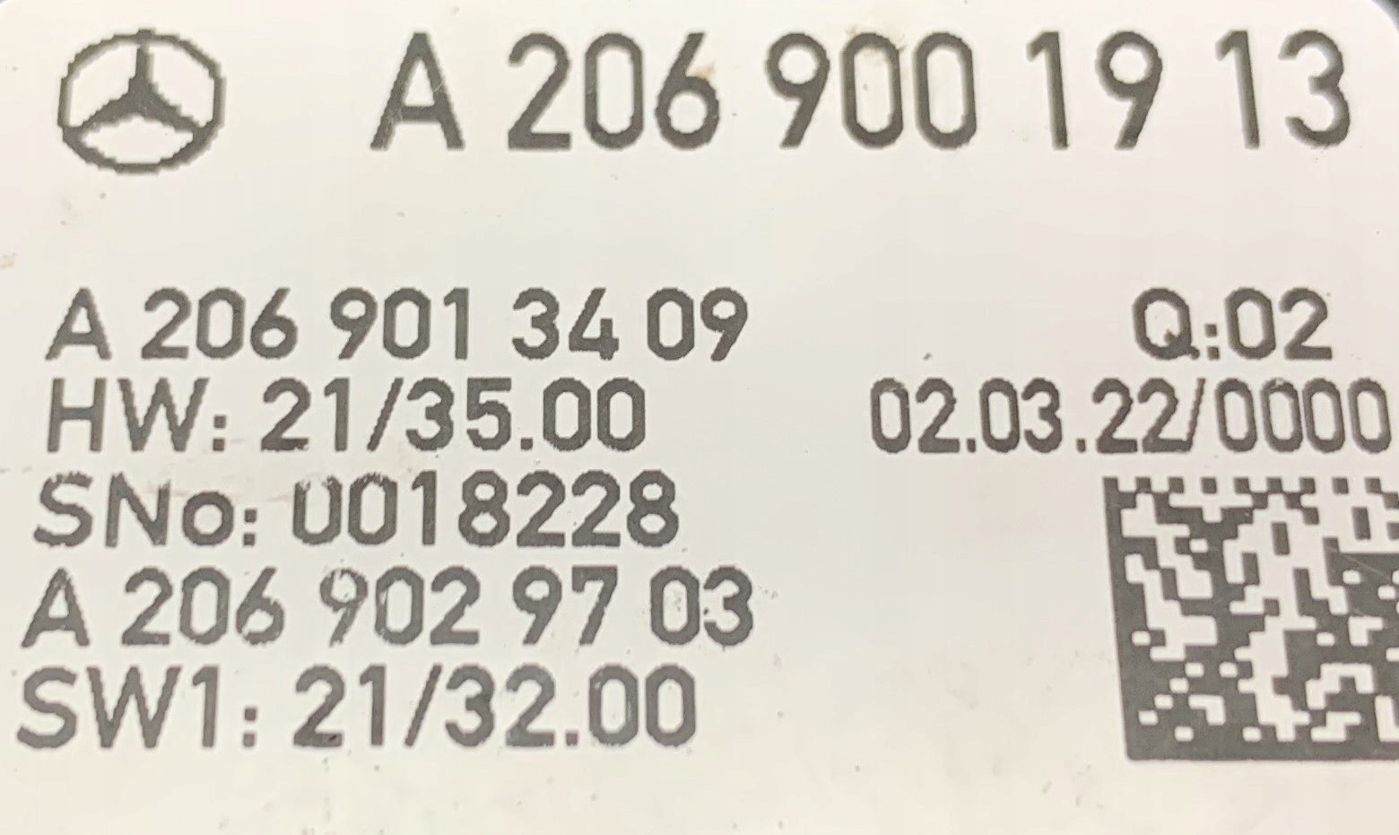 MERCEDES C-KLASA W206 Display A2069001913